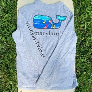 Maryland Vineyard Vines Long Sleeve Tee